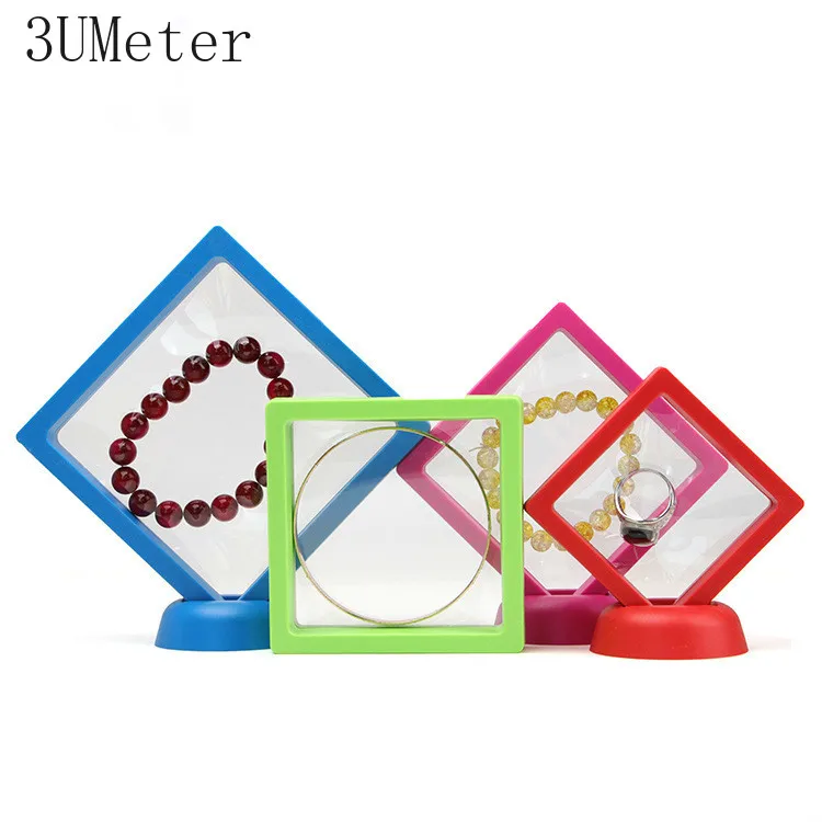 

3UMeter Color Film Box Jewelry Suspension Display Shelf Ring Jewelry Storage Box Multifunctional Storage Counter Display
