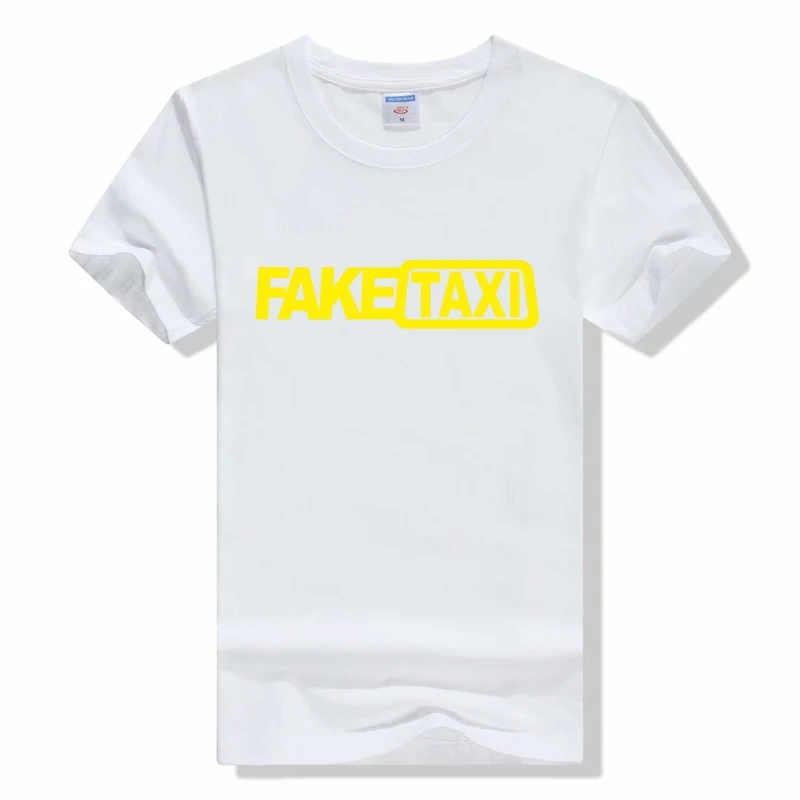 Мужская футболка с буквенным принтом «Fake Taxi», летние Забавные футболки с надписью «I'm The Fake Taxi Driver», Мужская футболка с круглым вырезом и коротким рукавом