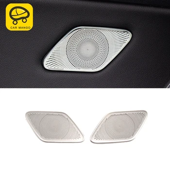 

CARMANGO for VW Volkswagen Golf 7 MK7 2013-2017 Car Rear Seat Sound Loudspeaker Trim Cover Frame Sticker Interior Accessory