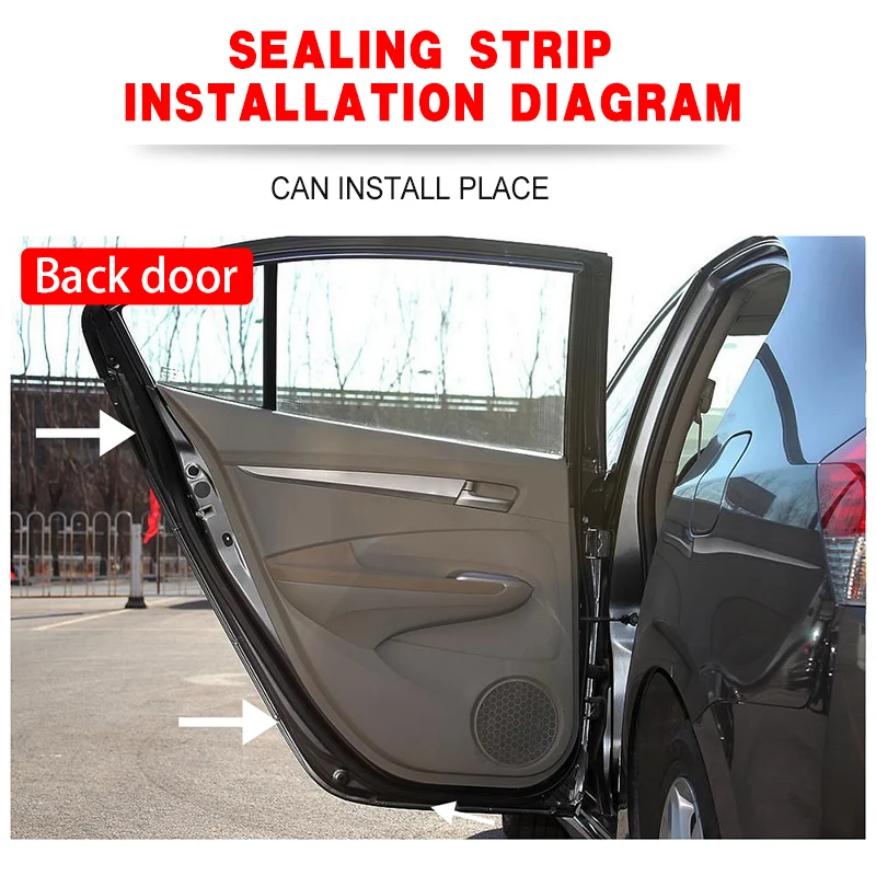 DERI 1x для Honda Civic Sedan 2006-2011 Автомобильная дверная уплотнительная прокладка 72350SNAA01 Передняя Задняя Левая Правая сторона водителя