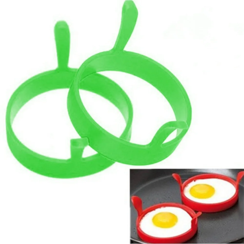 Новинка, силиконовые кухонные инструменты для приготовления пищи, круглые кольца для яиц, Блинные формы, кольцевые ручки, антипригарная Жарка