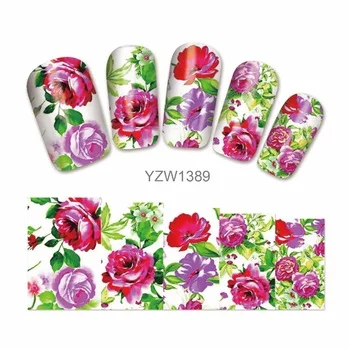Water Transfer Nail Art Sticker Decal Foil Adhesive Manicure Tips Nail Decoration Makeup Tools 1389