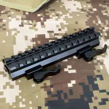 Тактический QD Крепление bory-kc04 двойной рельс 13 слот угол крепления рельс Быстрый отсоединяющийся Пикатинни Вивер рельсовый прицел крепление для 20 мм рельс