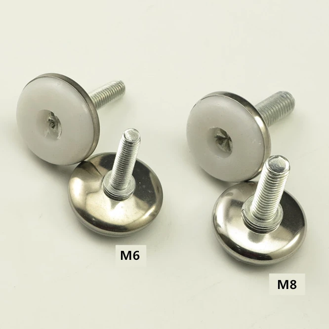 

50pcs Adjustable leveling Chair Leg Feet Furniture mat Screw-in Base Sofa Bed Cabinet Table Floor Protector M8 M6