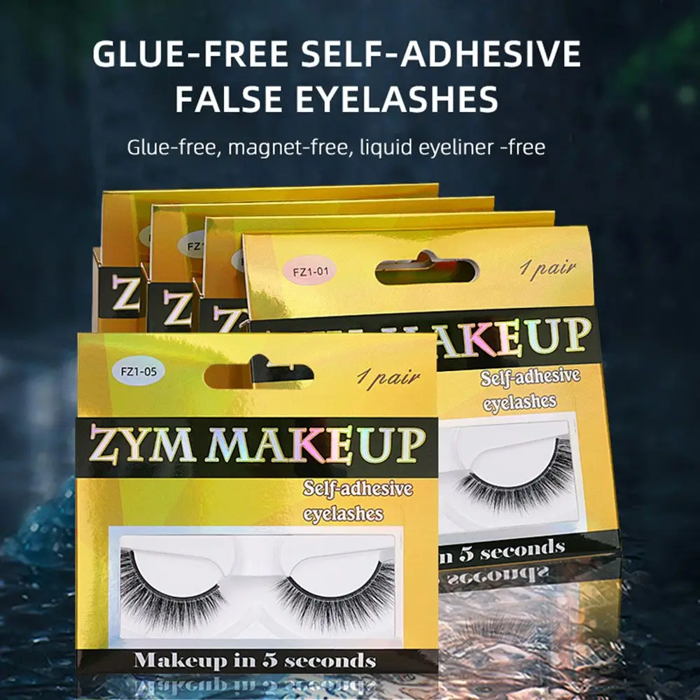 False Eyelashes Natural Mink Lashes Self-Adhesive Extension Eye Makeup Accessories Beauty Tool Fake | Красота и здоровье