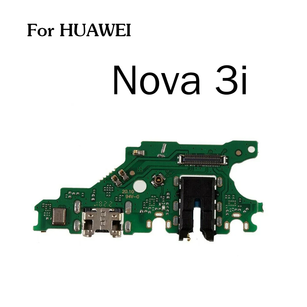 Nova 3i Золотой-R разъем порта зарядки части платы гибкий кабель с микрофоном Микрофон для HuaWei Nova 5i 4e 4 3 3i 3e 2 2S 2i Plus Lite - Цвет: Nova 3i
