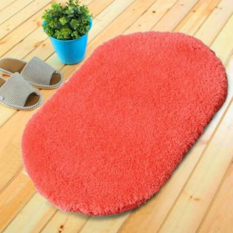 HP Water Absorption Shaggy Rug Bath Rug Soft Memory Foam Bathroom Mats Non-slip Carpet Pad Shower Mat Toilet Accessories Products - Цвет: HP