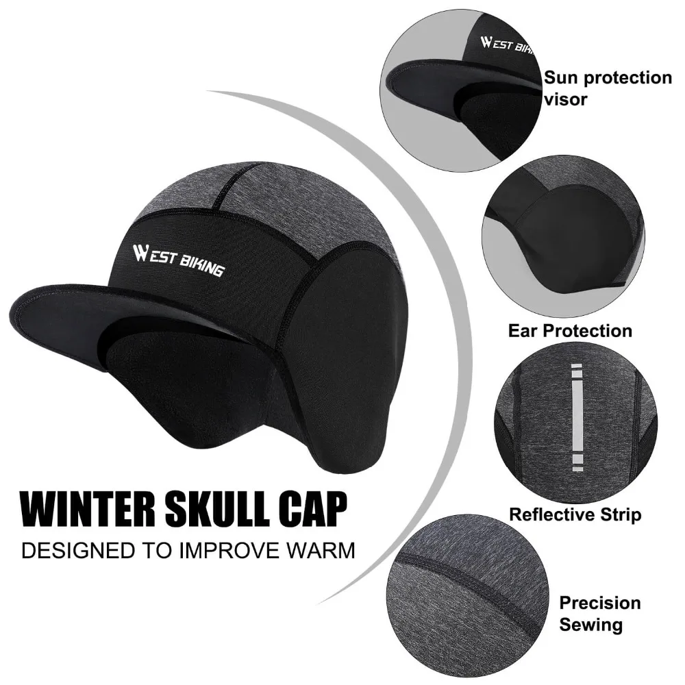 Cooling winter running workouts fleece baseball cap winter hat cozy fleece hat