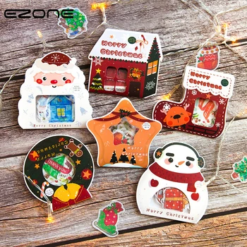 

EZONE 40PCS/Bag Christmas Stationery Christmas Theme Stationery Sticker Snow/Christmas Tree/Santa Claus Sticker For Child DIY
