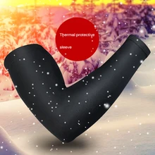 Теплые мужские и женские рукава для рук зимние спортивные налокотники защитные перчатки защитные подушечки для велоспорта беговые рукава Фитнес Спортивная одежда