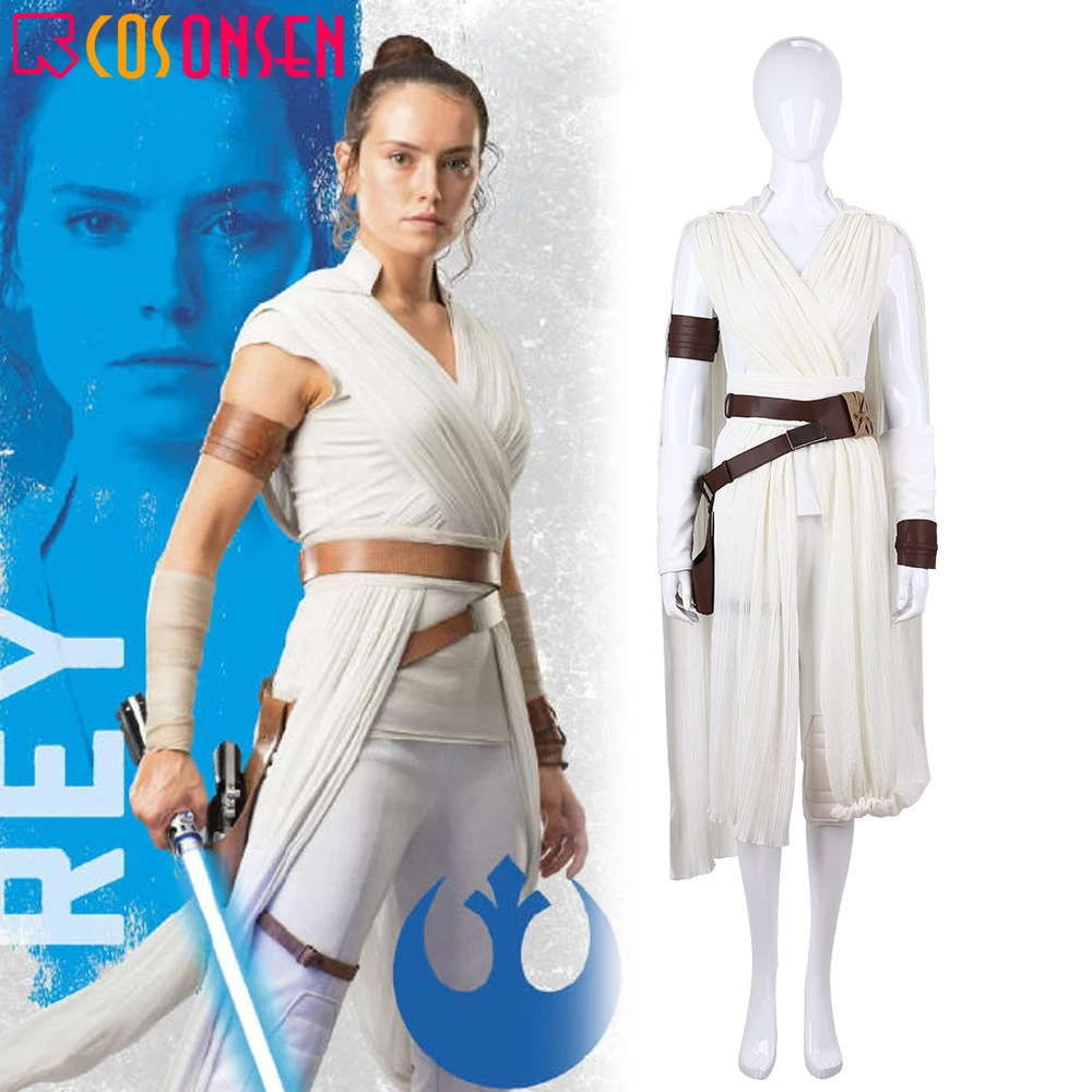 

Star Wars 9 The Rise Of Skywalker Rey Cosplay Costume Jedi Rey Outfit Women Halloween Carnival Suit COSPLAYONSEN Custom Made