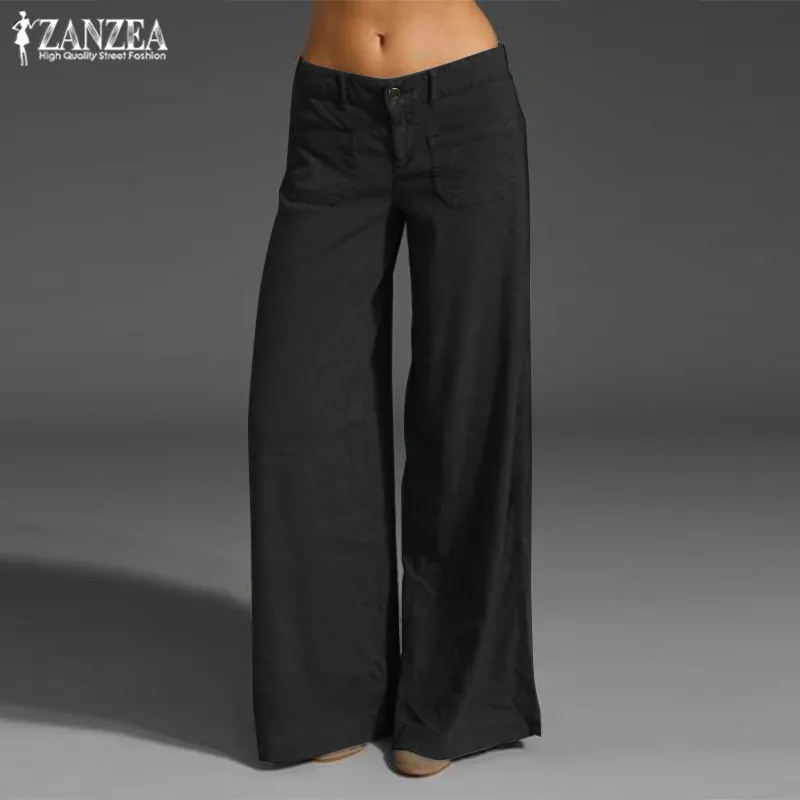 2022 ZANZEA Ƽ  ̵      ư Ʈ   ΰ  Pantalon 7