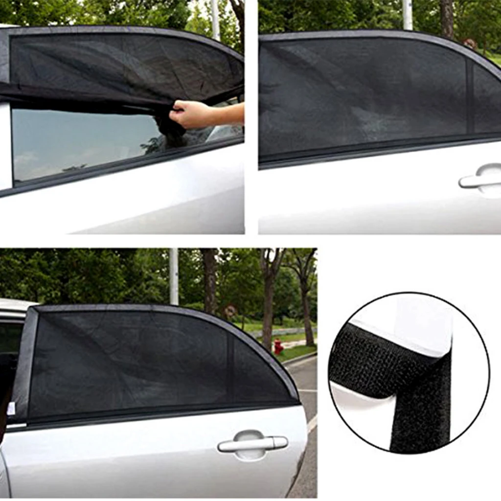 Auto Window Sun Shade Cover Baby Child UV Protector For Car SUV Van Set Of 2