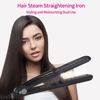 

Professional hair straightener steampod hair steamer straightening iron hair straightener machine