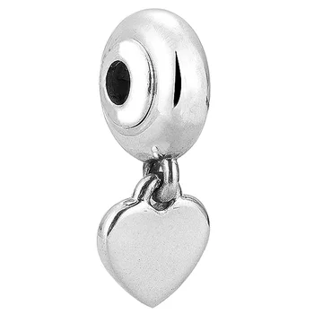 

Top Quality 925 Sterling Silver Bead Charm Love Heart Appreciation Pendant Beads Fit ESSENCE Bracelet Bangle Diy Jewelry