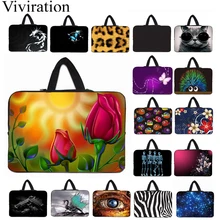 Бутон розы нейлоновая сумка для ноутбука 15,6 17 15,4 13,3 14 12,1 9,7 планшет 10,1 Нетбуки Ручка Сумки Чехол тонкий Для женщин Портфели для Macbook Air