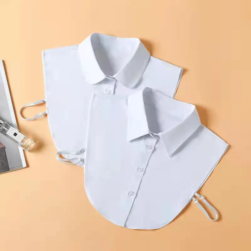 Women Detachable Collar Cotton Fake Collar Blouse Shirt Collar Sweater False Collars Lapel Women Apparel Accessories