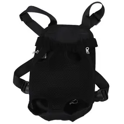 Черный собачий рюкзак для перевозки кошек сумка сетка Регулируемая M