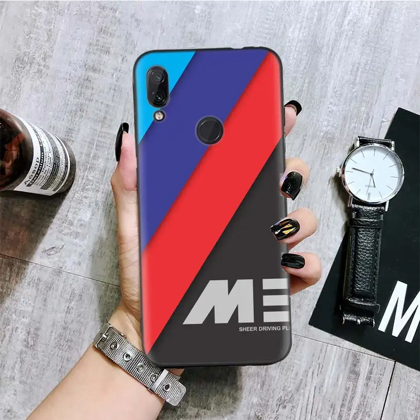 Черный чехол для спортивной машины M3 для Xiao mi Red mi Note 8 7 7S 7A 6 S2 GO K20 Pro 6A mi 6X 5X A1 CC 9 8 чехол для телефона