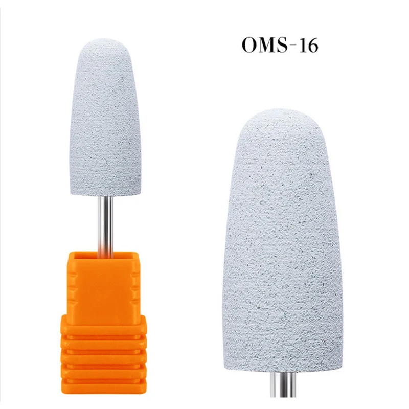 OMS 16 1 шт., силиконовая мельница для маникюра, роторная Кусачка для ногтей, резак для кутикулы, Электрический Маникюрный станок, аксессуары, инструменты - Цвет: OMS 16