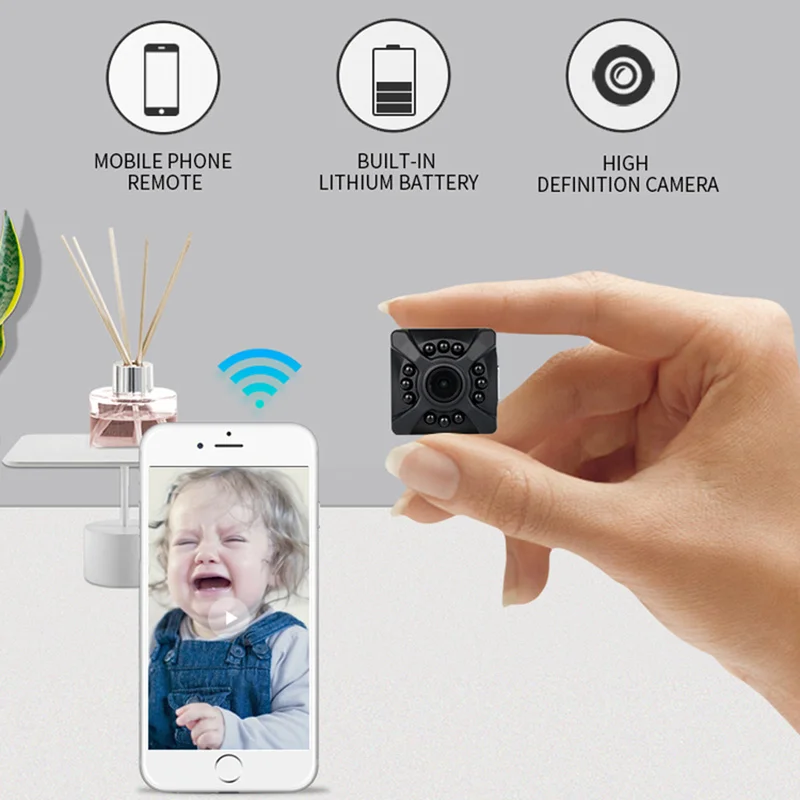 Микро Домашний Wi Fi Беспроводной Видео Wi Fi CCTV мини видеонаблюдения с Wifi IP камера няня камера Камара для телефона Wai файл