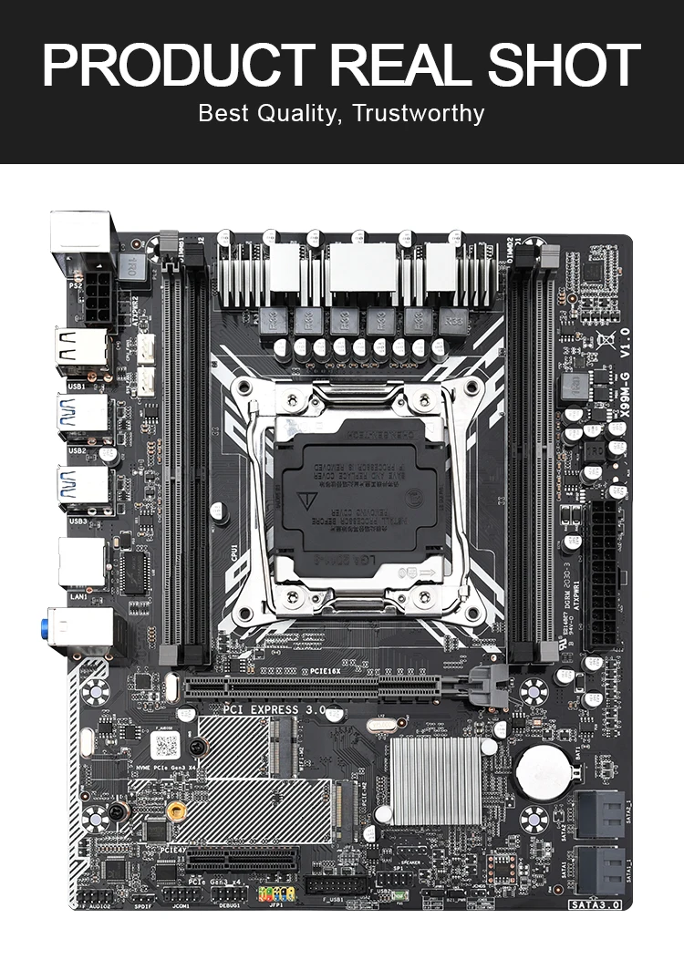 Комплект материнской платы JINGSHA LGA 2011 3 X99MG с XEON E5 2620V3 2 4 Ghzand шт. 8 ГБ = 32 Гб DDR4 2133 МГц