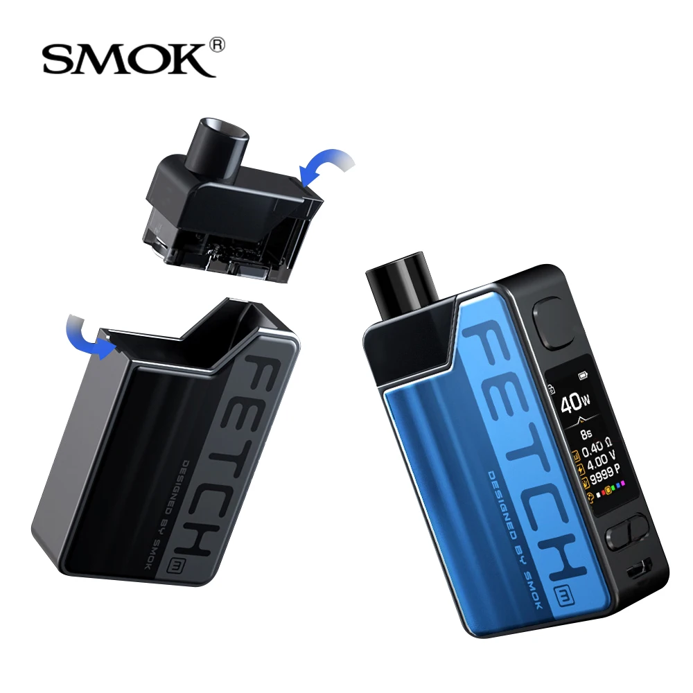 SMOK Fetch Mini Kit Pod Catridge 3,7 мл/2 мл с аккумулятором 1200 мАч