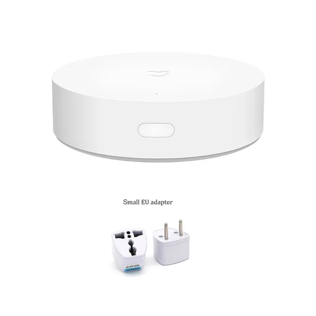 Add Small EU Adapter Xiao mi jia многофункциональный смарт-шлюз ZigBee wifi Bluetooth сетчатый концентратор многомодовый концентратор Работает с mi Home APP Apple Homekit - Цвет: Add Small EU Adapter