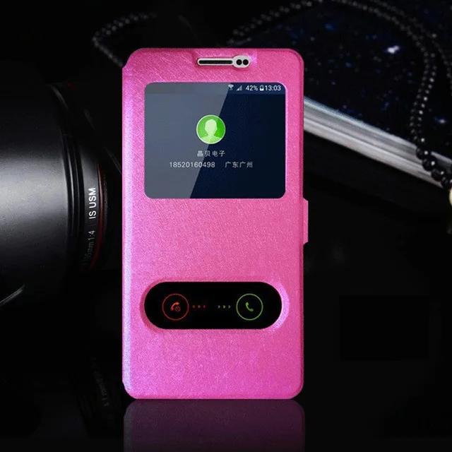 Rose Чехлы для телефонов samsung J3 чехол с окошком для быстрого просмотра PU кожаный флип-чехол с подставкой для samsung Galaxy J3 SM-J330F чехол 5,0 - Цвет: Rose