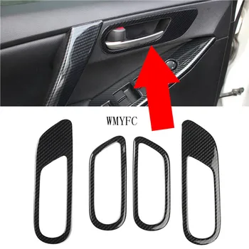 

Accessories Inner Door Bowl Handle Trim Cover Frame Interior Mouldings Modification For Mazda 3 Sedan /Axela BL 2009-2013