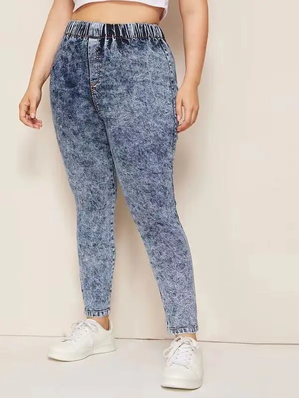 Популярные брюки знаменитостей из Европы и Америки, AliExpress очень большие модные женские ковбойские обтягивающие брюки со снежинками