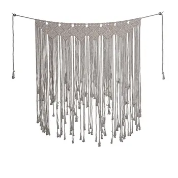 

Handicrafts Wall Hanging Tapestry Woven Tassel Bohemian Style Home Wall Decor for Living Room Art Ornament Wedding Supplies