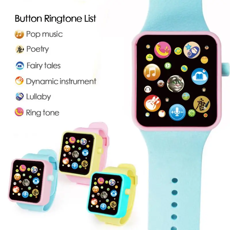 

6 Color Children's Plastic Digital Watch Simulation Smart Watch Girl Boy Toddler Play Game Toy Children's Day Gift Xmas Gift Toy