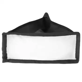 

difusor flash Camera Top Flash Light Softbox 8x15cm Square Small Portable Foldable Accessory Black mini softbox
