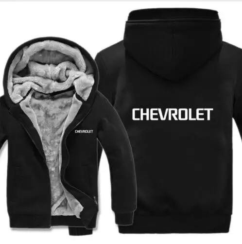 Chevrolet толстовки Мужская куртка зима высокое качество для мужчин повседневная шерстяная подкладка флис Chevrolet свитера с логотипами Толстовка - Цвет: 8