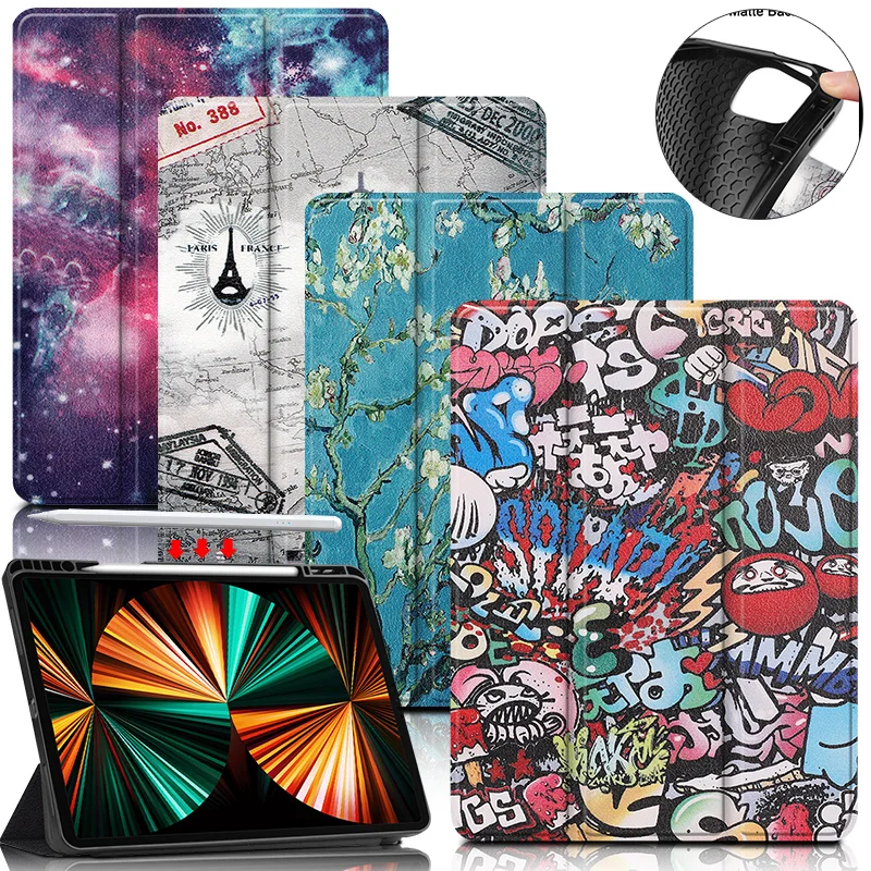 Per Ipad Pro 11 2021 Astuccio Astuccio Per Ipad Pro 12.9 2021 Smart Cover Per Ipad Pro 2021 Portamatite Per Ipad Pro 2020 + Penna