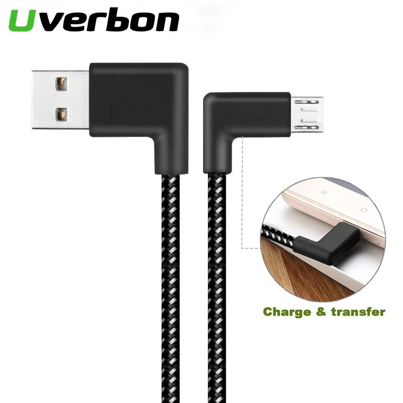 

90 Degree USB Cable Type C USB Date Cable For SAMSUNG Fast Charging Cord Microusb USB C Charger Cabo For Xiaomi HuaweiP20 Mate10