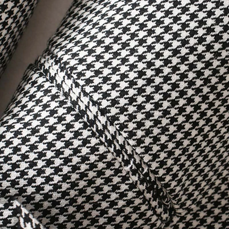 Винтажный твидовый Блейзер, Женский клетчатый Блейзер, пальто, корейский стиль, Хаундстут, блейзеры и куртки, офисное длинное пальто, Блейзер, feminin