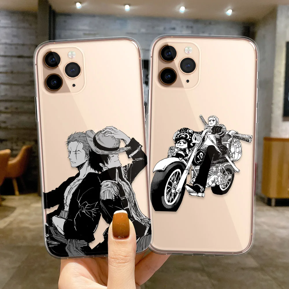 Прозрачный чехол для iPhone 11 13 Pro 12 XS MAX 7 XR SE2 8 6Plus Luffy Sauron | Мобильные телефоны и