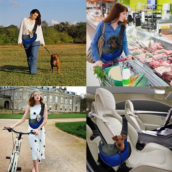 

2020 Pet Puppy Carrier S/M Outdoor Travel Dog Shoulder Bag Mesh Oxford Single Comfort Sling Handbag Tote Pouch