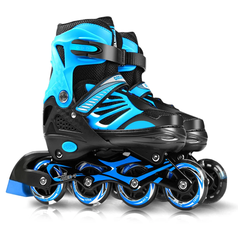 Adjustable Illuminating Inline Skates with Light Up Wheels for Kids and Youth Girls Boys Inline Skates