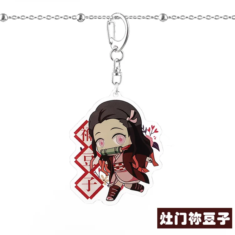 Аниме демон убийца Kimetsu no Yaiba брелок Agatsuma Zenitsu Kamado Nezuko Hashibira Inosuke Kamado-Tanjirou акриловый брелок