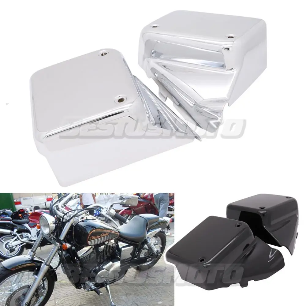 МОТОЦИКЛ ABS пластик Батарея сторона обтекателя Крышка для Honda Black Widow Shadow Spirit VT750 DC