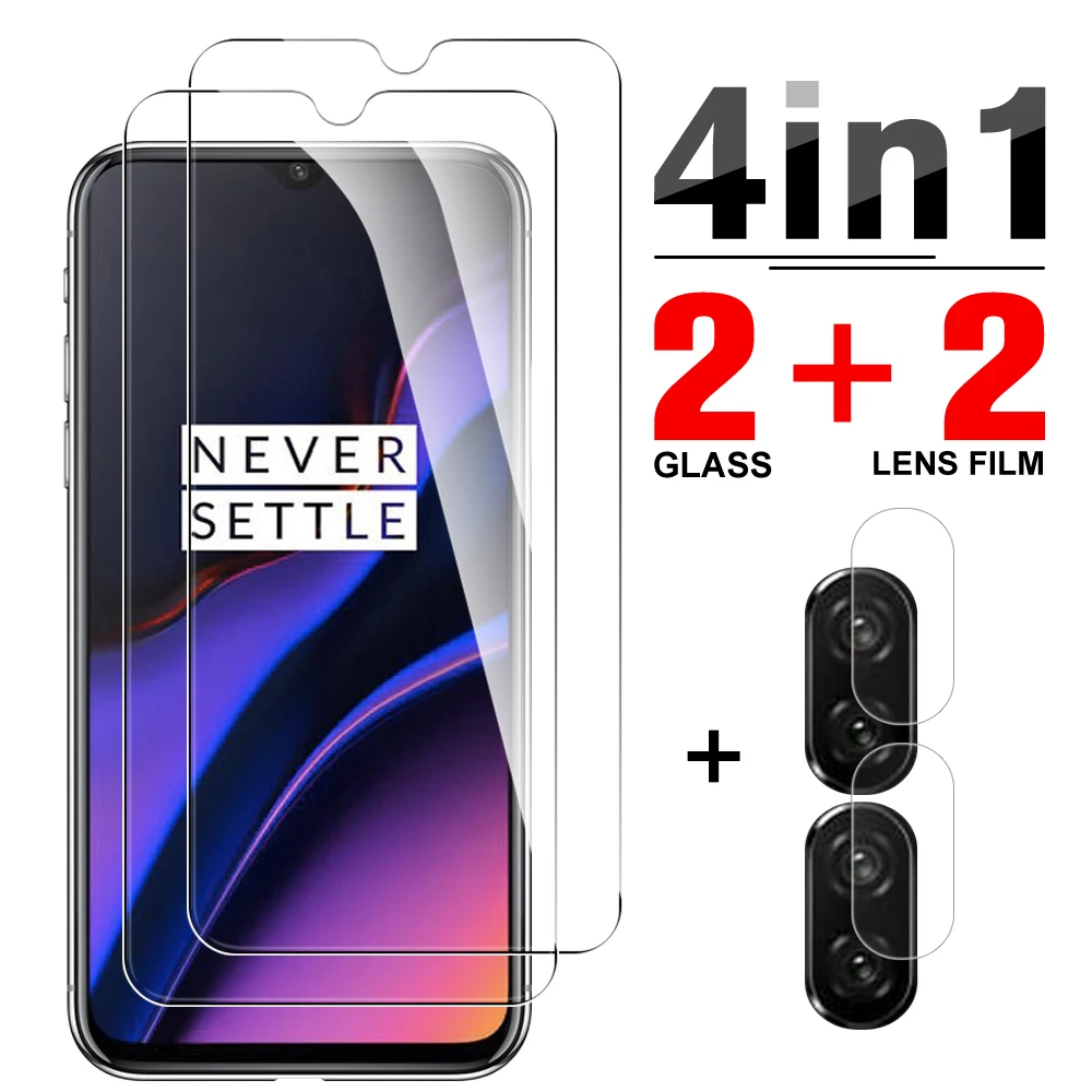 

4-in-1 Cover Tempered Glass On The For Oneplus 6 6T Screen Protector For Oneplus 7 8T 9 Phone Camera Protective Lens Glass Film