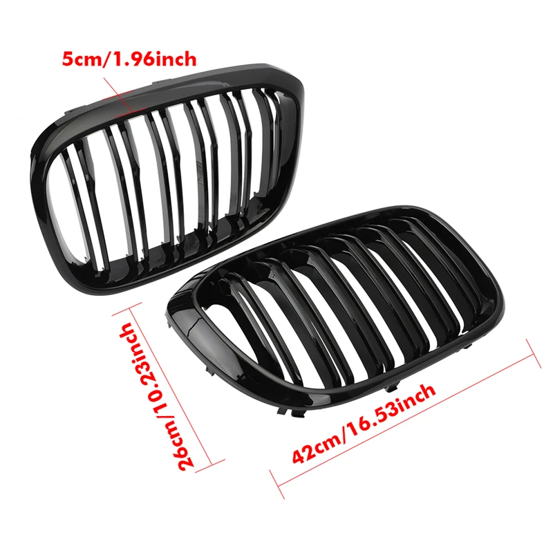 Double Slat Car Front Kidney Grill Grilles For BMW 3 4 X3 G01 G08 X4 G02 Racing Car Styling front kidney grille,front grille,racing car grille