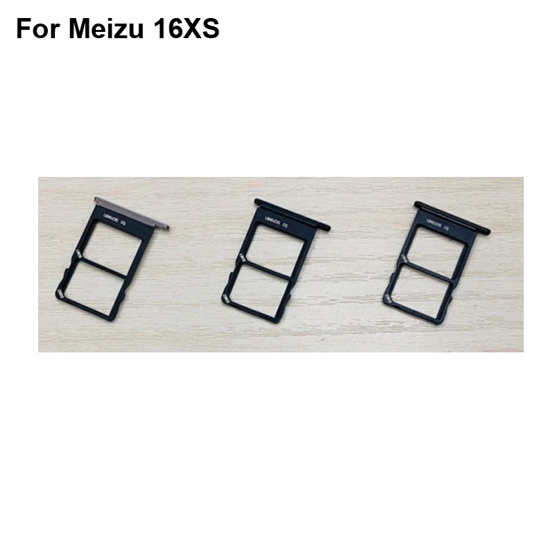 

2PCS For Meizu 16XS New Tested Good Sim Card Holder Tray Card Slot For Meizu 16 XS Sim Card Holder Meizu16XS Parts