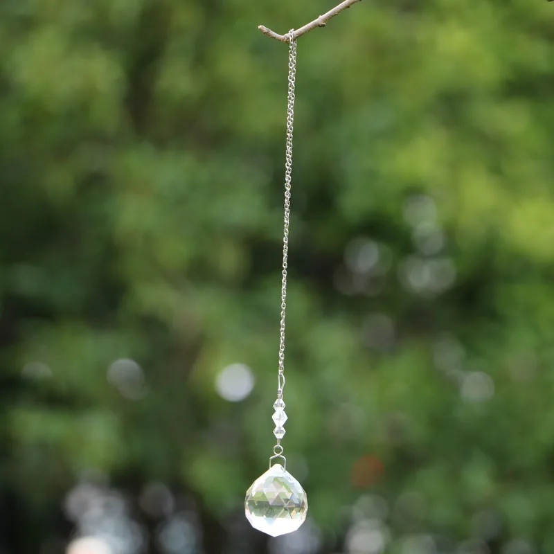 1PCS Hanging Chakra Crystal Ball Suncatcher Pendant Chandelier Prism Parts Rainbow Maker Home Wedding Decoration