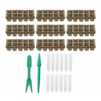 

Peat Pots Seedling Starter Trays Outdoor Garden Biodegradable Multifunction Nursery Cups Flowers Home Organic Germination