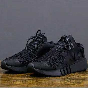 

New Fashion Casual Streetwear Mens Genuine Leather Platform Shoes Lace Up Skateboard Sneakers Low Top Jogging Trainers Footwear