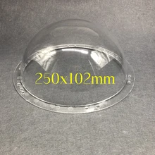 9 дюймов предварительно просверленное отверстие акриловый оптический шар для камеры Прозрачная крышка объектива Водонепроницаемая крышка купола прозрачный цвет 250 мм Диаметр 102 мм высота